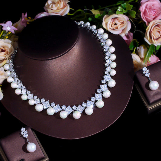 All Match Necklace And Earrings Elegant Fashion